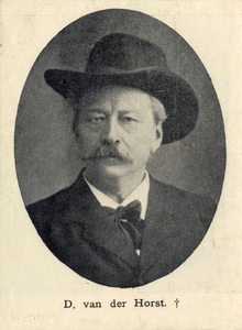 105084 Portret van D. van der Horst , geboren 1847, directeur van de gasfabriek Utrecht (1890-1898), overleden 1907. ...